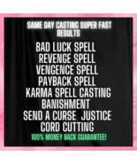 Bad Luck Spell /Revenge Spell/ Hater / Vengence Spell / Payback Spell / ... - $158.00