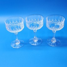 Cristal D&#39;Arques Durand 5¾&quot; Longchamp Champagne Sherbet Glasses  - MINT Set Of 3 - £19.60 GBP