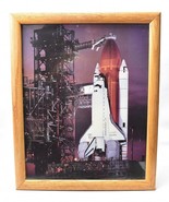 Vintage NASA Space Shuttle Discovery Framed Photo 18&quot; x 22.5&quot;  - £118.00 GBP