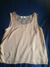 ISSI Blush Colored Sleeveless Tank Shell SZ M Juniors *No Size Tags* - $461.33 MXN