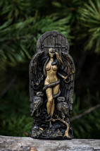 Lilith, Ishtar, Inanna, Wood Carved Astaroth Statue New Gift - £79.72 GBP