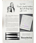 WATSON STERLING - 1931 Vintage Print Ad - True Family Silver -  Silversm... - €9,67 EUR