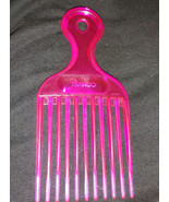 Conair Purple Pink Hair Pick Hard Clear Acrylic Comb Texture Plastic Lif... - $15.46 CAD