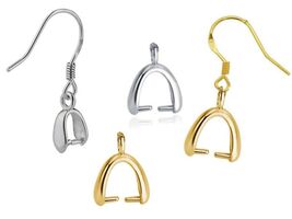 4 PCS 925 Sterling Silver Pinch Bails Connectors/Hooks Earring Jewelry F... - €5,04 EUR+