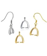 4 PCS 925 Sterling Silver Pinch Bails Connectors/Hooks Earring Jewelry F... - $8.18 CAD+