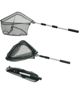 Fishing Landing Net with Telescoping Pole Handle, Fishing Net Freshwater... - $29.31 CAD
