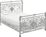 Mercer Metal Queen Sleigh Bed Brushed White - $1,876.99