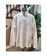 Nautica Men&#39;s Ivory Solid 100% Cotton Raglan Sleeve Casual Pullover Swea... - €29,57 EUR