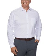 Calvin Klein Mens Dress Shirt White Wrinkle-Free Stretch Long Sleeve Lig... - $49.99
