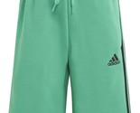 adidas Men&#39;s 3-Stripes 10&quot; Fleece Shorts - Court Green-Small - $21.99