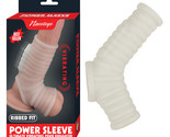 Nasstoys Power Sleeve Ribbed Fit Vibrating Penis Enhancer White - £35.34 GBP