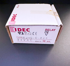 Box of 10PCS RJ1S-C-A24 IDEC RJ Slim Plug-in Power Relay 12A 24VAC SPDT - $53.13