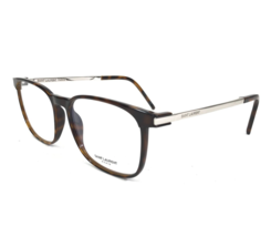 Saint Laurent Eyeglasses Frames SL230 004 Brown Tortoise Silver Square 53-16-145 - $138.77