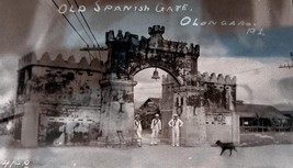 VINTAGE NEGATIVE,OLD SPANISH GATE,OLONGAPO, PHILIPPIND ISLAND, CIRCA 1912 - £27.83 GBP
