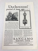 Vtg 1929 Print Ad Sangamo Electric Clock Advertising Art  - £7.49 GBP