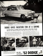 1952 Dodge Automobile Car Vintage Original Magazine Print Ad e3 - £20.76 GBP