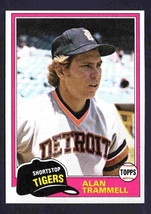 Detroit Tigers Alan Trammell 1981 Topps #709 ! - £0.59 GBP