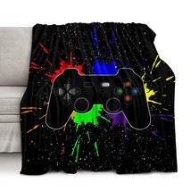 Lirs Bedding Gaming Throw Blanket 60&quot; X 50 Super Soft, Fleece, Gamer Gift For Co - £38.36 GBP