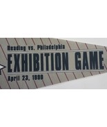 Vintage 1990 Reading vs. Philadelphia Phillies Exhibition Game Pennant 29&quot; - £20.99 GBP