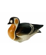 Lomonosov Russia Mallard Duck bird Canvasback figurine porcelain decoy vtg decor - $123.75