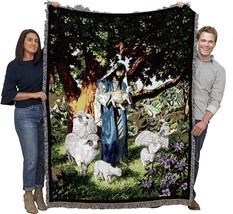 Raoul Vitale&#39;S Psalm 23 - Jesus Blanket Is A Religious Gift Tapestry Throw That - £62.32 GBP