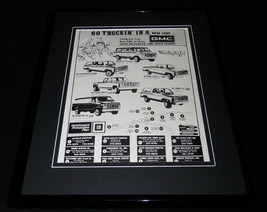 1980 Western PA GMC Trucks Framed 11x14 ORIGINAL Vintage Advertisement - $39.59