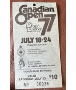 Canadian Open 1977 Golf Ticket Stub July 23 LEE TREVINO Wins Glen Abbey - $67.68 CAD