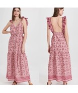 Faherty Hyland Maxi Dress Sun-Up Block Print Floral Organic Cotton $228,... - €51,33 EUR