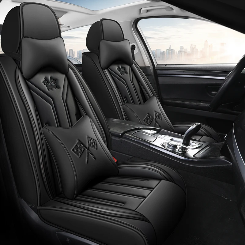 Universal Leather Car Seat Covers For Skoda Octavia 3 Jetta mk6 Kia gol ... - $142.34+