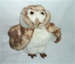 FOLKMANIS BARN OWL PUPPET Plush stuffed animal FULL BODY NWOT 12&quot;  - £13.41 GBP