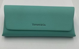 Authentic Tiffany Eyeglass Glasses Sunglass Leather Robin Blue Soft Case... - $14.20