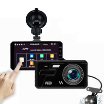 Dash Cam 4 Inch LCD Car DVR Driving Recorder Dual Lens Camera 1080P Vehicle Vide - £40.14 GBP