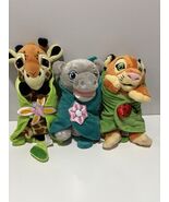 Disney Parks Babies Plush Animal Kingdom Safari 10 Inch Hippo Giraffe Tiger - $29.74