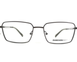 Marchon Eyeglasses Frames M-2010 033 Gunmetal Grey Square Full Rim 53-17... - $27.80