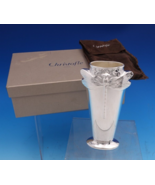 Christofle Silverplate Vase with Dragonfly in Original Box 6&quot; x 3&quot; (#8163) - $583.11