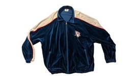 90s Vtg Unique Sports Velour Warm Up New Jersey Nets Track Jacket Sz 3XL - £44.58 GBP
