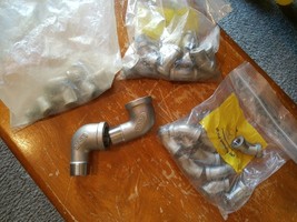 LOT 30 Cast Stainless PIPE Fittings Elbow Connectors 45 90 deg # MB-304 ... - $60.79