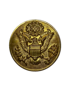 CIRCA 1920’s U.S. ARMY, ENLISTED, CAP BADGE, SCREW BACK, HOLLOW REVERSE - $758.18 MXN