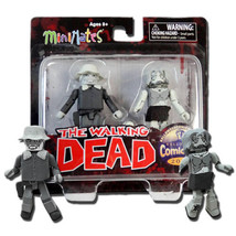 The Walking Dead MiniMates Winter Coat Dale &amp; Female Zombie Figure NIB Comicfest - £14.82 GBP