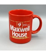 Vintage 80s Maxwell House Instant Coffee Good to the Last Drop Mug Red J... - £7.38 GBP