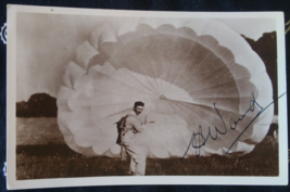 RPPC Signed Harry Ward parachute 1935 - $125.00