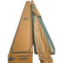 Vintage Chandler&#39;s Forge New Pair 24 inch x 7/8 inch Blue Taper Candles Hand Dip - £27.37 GBP