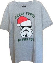 STAR WARS ~ MERRY FORCE BE WITH YOU ~ Graphic ~ LARGE ~ Short Sleeve T-S... - £14.98 GBP
