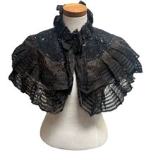Antique Victorian Black Beaded Cape Capelet S. Carsley Co. Ltd. Montreal 1890s - £111.48 GBP
