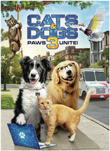 Cats &amp; Dogs 3: Paws Unite! (DVD) Sealed. Free ship - £5.94 GBP