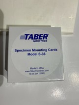 Taber Abraser S-36 Mounting Cards 4 1/4&quot; square 50 pcs in box All New in Box - £58.73 GBP