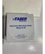 Taber Abraser S-36 Mounting Cards 4 1/4&quot; square 50 pcs in box All New in... - £58.39 GBP