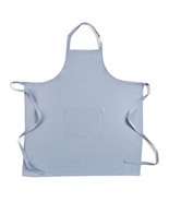 100% Pure Linen Apron for Women &amp; Men - Dusty Blue Full Midi Bib Apron, ... - £159.30 GBP