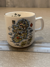 Carrigdhoun Ireland Souvenir Mug Coffee Cup Vintage Pottery Gold Rim Clo... - £8.97 GBP
