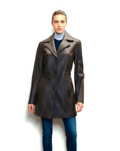 Anne Klein Women&#39;s Walker Leather Coat - £144.16 GBP
